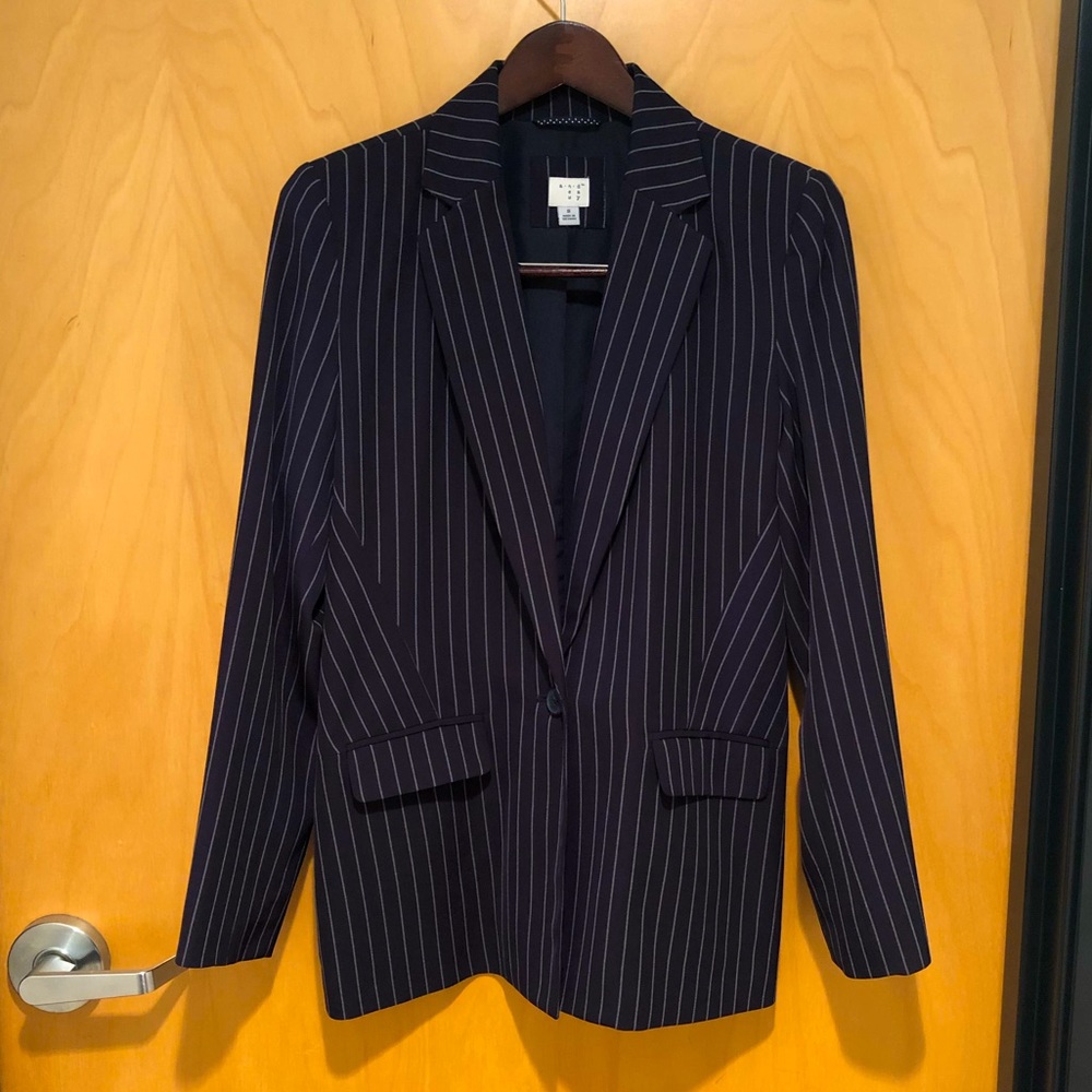 Pinstripe Power blazer